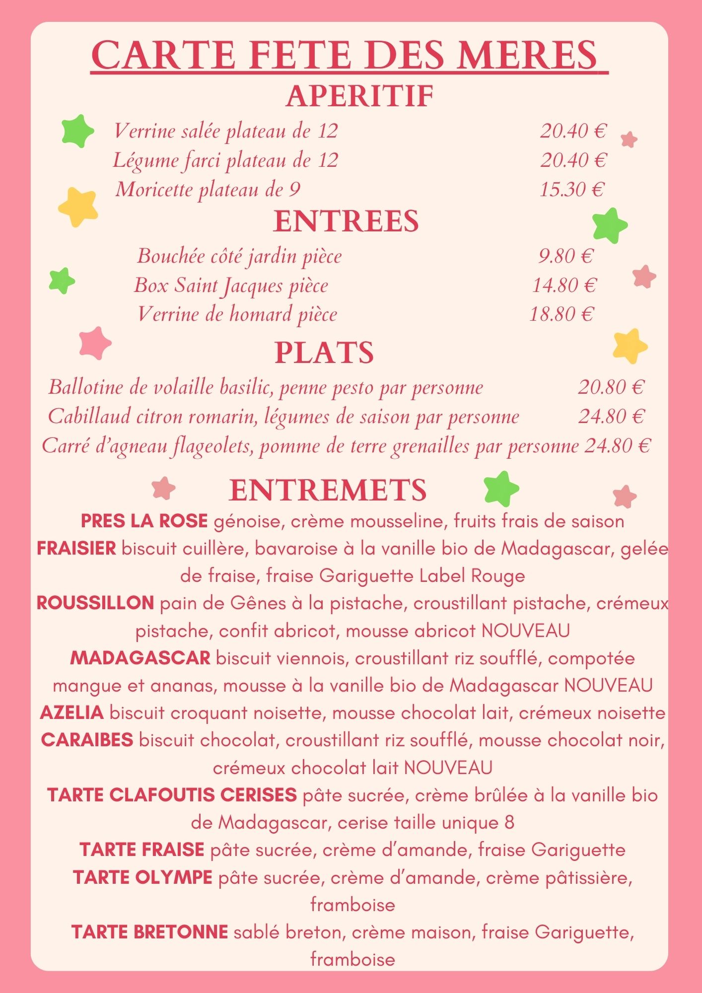 CARTE FETE DES MERES
